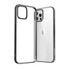 Joyroom New Beautiful Series ultra plonas with electroplated frame iPhone 12 Pro Max dėklas telefonui juodos spalvos (JR-BP796)