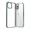 Joyroom New Beautiful Series ultra plonas with electroplated frame iPhone 12 Pro Max dėklas telefonui žalios spalvos (JR-BP796)