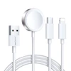 Apple Watch magnetinis įkroviklis Joyroom S-IW008 Lightning + USB-C 5 V 1.2 m (baltas)