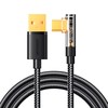Kampinis kabelis prie USB-A / Type-C / 3A / 1.2 m Joyroom S-UC027A6 (juodas)