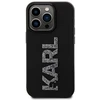 Dėklas Karl Lagerfeld KLHCP15X3DMBKCK IPHONE 15 PRO MAX 6.7 "Juodas/Juodas HARDCASE 3D RUBBER GLITTER LOGO