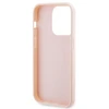 Apple iPhone 15 Pro Karl Lagerfeld dėklas 3D Rubber Glitter Logo (KLHCP15L3DMBKCP) rožinės spalvos