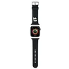 Apyrankė Apple Watch 4 / 5 / 6 / 7 / 8 / SE / Ultra (42 / 44 / 45 / 49 MM) Karl Lagerfeld 3D Rubber Karl Head (KLAWLSLKNK) juodos spalvos