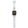 Apyrankė Apple Watch 4 / 5 / 6 / 7 / 8 / SE / Ultra (42 / 44 / 45 / 49 MM) Karl Lagerfeld 3D Rubber Karl Head (KLAWLSLKNH) baltos spalvos