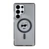 Dėklas Karl Lagerfeld Button Choupette Head Printed Logo MagSafe Samsung Galaxy S25 Ultra juodos spalvos
