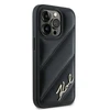 Apple iPhone 13 Karl Lagerfeld Diagonal Quilted Script (KLHCP13XPQDSMGK) dėklas telefonui juodos spalvos