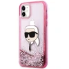 Karl Lagerfeld Glitter Karl Head Apple iPhone 11/XR - dėklas telefonui rožinės spalvos