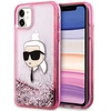 Karl Lagerfeld Glitter Karl Head Apple iPhone 11/XR - dėklas telefonui rožinės spalvos