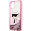 Karl Lagerfeld Glitter Karl Head Apple iPhone 11/XR - dėklas telefonui rožinės spalvos