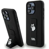 Apple iPhone 13 Pro Max Karl Lagerfeld dėklas Gripstand Saffiano Karl&amp;Choupette Pins (KLHCP13XGSACHPK) juodos spalvos