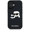Dėklas Karl Lagerfeld HC 3D Rubber Double Heads Apple iPhone 16 juodos spalvos