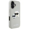 Dėklas Karl Lagerfeld HC 3D Rubber Double Heads Apple iPhone 16 smėlio spalva