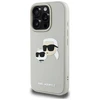 Dėklas Karl Lagerfeld HC 3D Rubber Double Heads Apple iPhone 16 Pro Max smėlio spalva