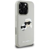 Dėklas Karl Lagerfeld HC 3D Rubber Double Heads Apple iPhone 16 Pro Max smėlio spalva