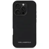 Karl Lagerfeld HC Grained PU Cardslot metalinis pailgas dėklas, skirtas iPhone 16 Pro Max - Juodas