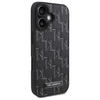 Karl Lagerfeld KLHMP16SPKHPORPK Apple iPhone 16 6.1″ juodos spalvos kietas dėklas Hot Stamp Magsafe