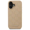 Karl Lagerfeld KLHMP16SPKHPORPE Apple iPhone 16 6.1″beige kietas dėklas Hot Stamp Magsafe