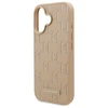 Karl Lagerfeld KLHMP16SPKHPORPE Apple iPhone 16 6.1″beige kietas dėklas Hot Stamp Magsafe