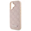 Karl Lagerfeld KLHMP16SPKHPORPP Apple iPhone 16 6.1″ rožinės spalvos kietas dėklas Hot Stamp Magsafe