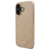Dėklas Apple iPhone 16 Karl Lagerfeld Hot Stamp MagSafe (KLHMP16SPKHPORPE) beige