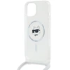 Karl Lagerfeld KLHMP14SHCCHNT Apple iPhone 14/ 13 / 15 6.1″ kietas dėklas skaidrus IML Choupette Head & Cord