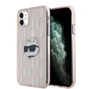 Apple iPhone 11 / XR Karl Lagerfeld dėklas IML Choupette Head &amp; Monogram (KLHCN61HKLPCHP) rožinės spalvos