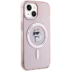Apple iPhone 15 Karl Lagerfeld dėklas IML Choupette MagSafe (KLHMP15SHFCCNOP) rožinės spalvos