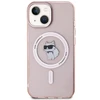Apple iPhone 15 Karl Lagerfeld dėklas IML Choupette MagSafe (KLHMP15SHFCCNOP) rožinės spalvos