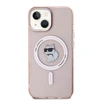Apple iPhone 12 / 12 Pro Karl Lagerfeld dėklas IML Choupette MagSafe (KLHMP12MHFCCNOP) rožinės spalvos