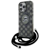 Karl Lagerfeld KLHMP16XHCKCKLCK Apple iPhone 16 Pro Max 6.9" dėklas telefonui juodos spalvos IML Crossbody Monogram Karl &amp; Choupette Head MagSafe