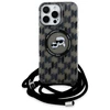 Karl Lagerfeld KLHMP16XHCKCKLCK Apple iPhone 16 Pro Max 6.9" dėklas telefonui juodos spalvos IML Crossbody Monogram Karl &amp; Choupette Head MagSafe