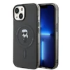 Apple iPhone 15 Karl Lagerfeld dėklas IML Ikonik MagSafe juodos spalvos