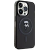 Karl Lagerfeld dėklas skirtas Apple iPhone 15 Pro KLHMP15LHFCKNOK (Ikonik + MAG) juodos spalvos