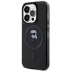 Karl Lagerfeld dėklas skirtas Apple iPhone 15 Pro KLHMP15LHFCKNOK (Ikonik + MAG) juodos spalvos