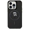 Apple iPhone 14 Pro Max Karl Lagerfeld dėklas IML Ikonik MagSafe (KLHMP14XHFCKNOK) juodos spalvos