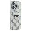 Karl Lagerfeld IML Karl Head Electroplated - dėklas skirtas Apple iPhone 16 Pro transparent