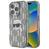 Karl Lagerfeld IML Karl Head Electroplated Apple iPhone 16 Pro - dėklas telefonui juodos spalvos