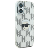 Karl Lagerfeld IML Karl Head Electroplated - dėklas skirtas Apple iPhone 16 transparent