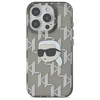 Karl Lagerfeld IML Karl Head Electroplated Apple iPhone 16 Pro - dėklas telefonui juodos spalvos