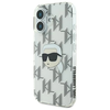 Karl Lagerfeld IML Karl Head Electroplated - dėklas skirtas Apple iPhone 16 transparent
