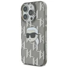 Karl Lagerfeld IML Karl Head Electroplated Apple iPhone 16 Pro - dėklas telefonui juodos spalvos