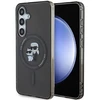 Samsung Galaxy S24 Karl Lagerfeld Dėklas IML Karl&amp;Choupette MagSafe (KLHMS24SHGKCNOK) juodos spalvos