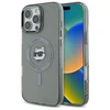 Karl Lagerfeld IML Metal Choupette Head MagSafe Apple iPhone 16 Pro Case - dėklas telefonui juodos spalvos