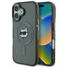 Karl Lagerfeld IML Metal Choupette Head MagSafe Apple iPhone 16 Case - dėklas telefonui juodos spalvos