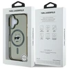 Karl Lagerfeld IML Metal Choupette Head MagSafe Apple iPhone 16 Plus Case - dėklas telefonui juodos spalvos