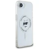 Karl Lagerfeld IML Metal Choupette Head MagSafe iPhone 16e Dėklas - Baltas