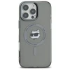 Karl Lagerfeld IML Metal Choupette Head MagSafe Apple iPhone 16 Pro Case - dėklas telefonui juodos spalvos