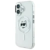 Karl Lagerfeld IML Metal Choupette Head MagSafe Apple iPhone 16 Plus - dėklas telefonui baltos spalvos