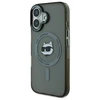 Karl Lagerfeld IML Metal Choupette Head MagSafe Apple iPhone 16 Case - dėklas telefonui juodos spalvos