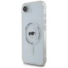 Karl Lagerfeld IML metalinis Karl Head MagSafe dėklas iPhone 16e Baltas